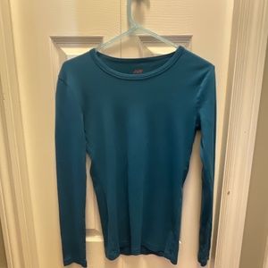 Dark teal long sleeve shirt